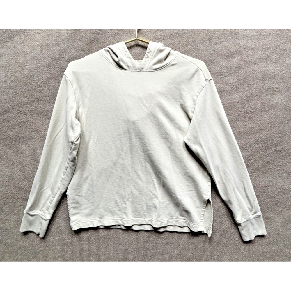 Patagonia Hoody Women Medium Beige Regenerative Organic Certified Pilot Hoodie